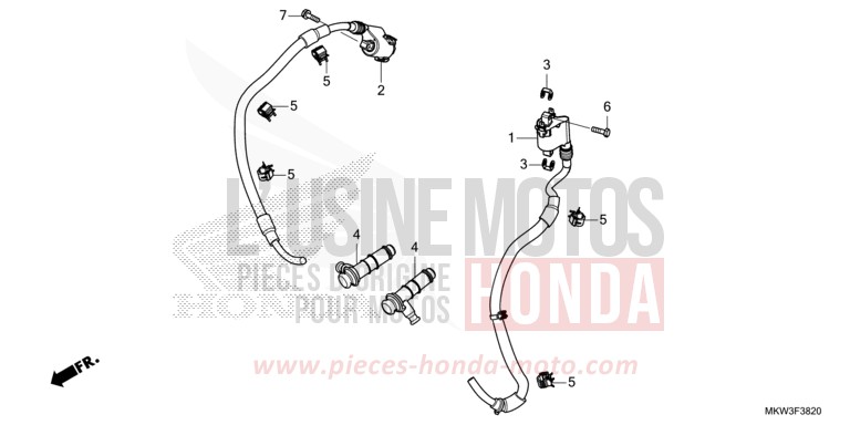 BOBINE D'ALLUMAGE von NC750X DCT MAT BALLISTIC BLACK METALLIC (NHA86) von 2021